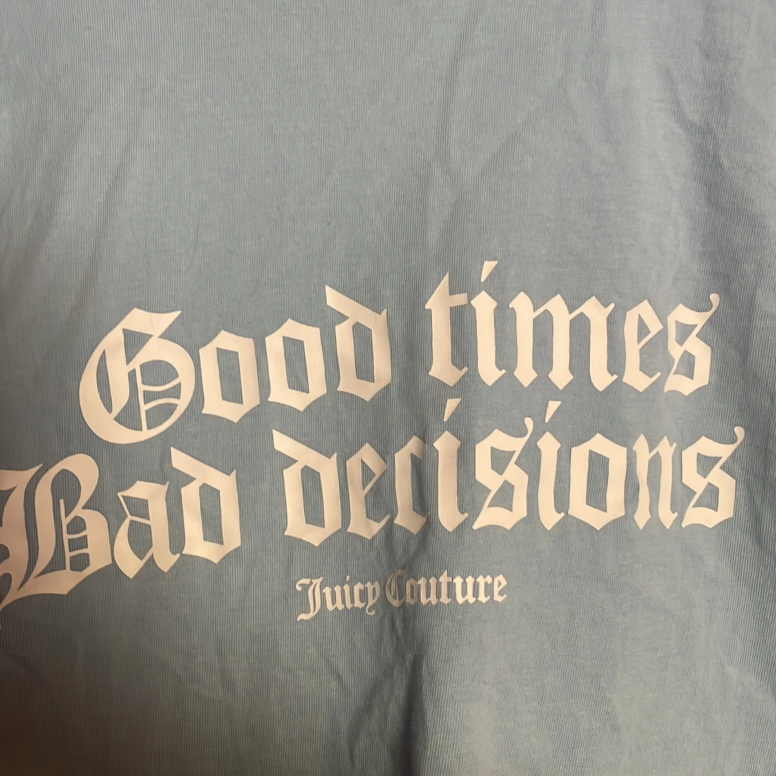 Blå croppad tränings t-shirt från Juicy Couture - 3