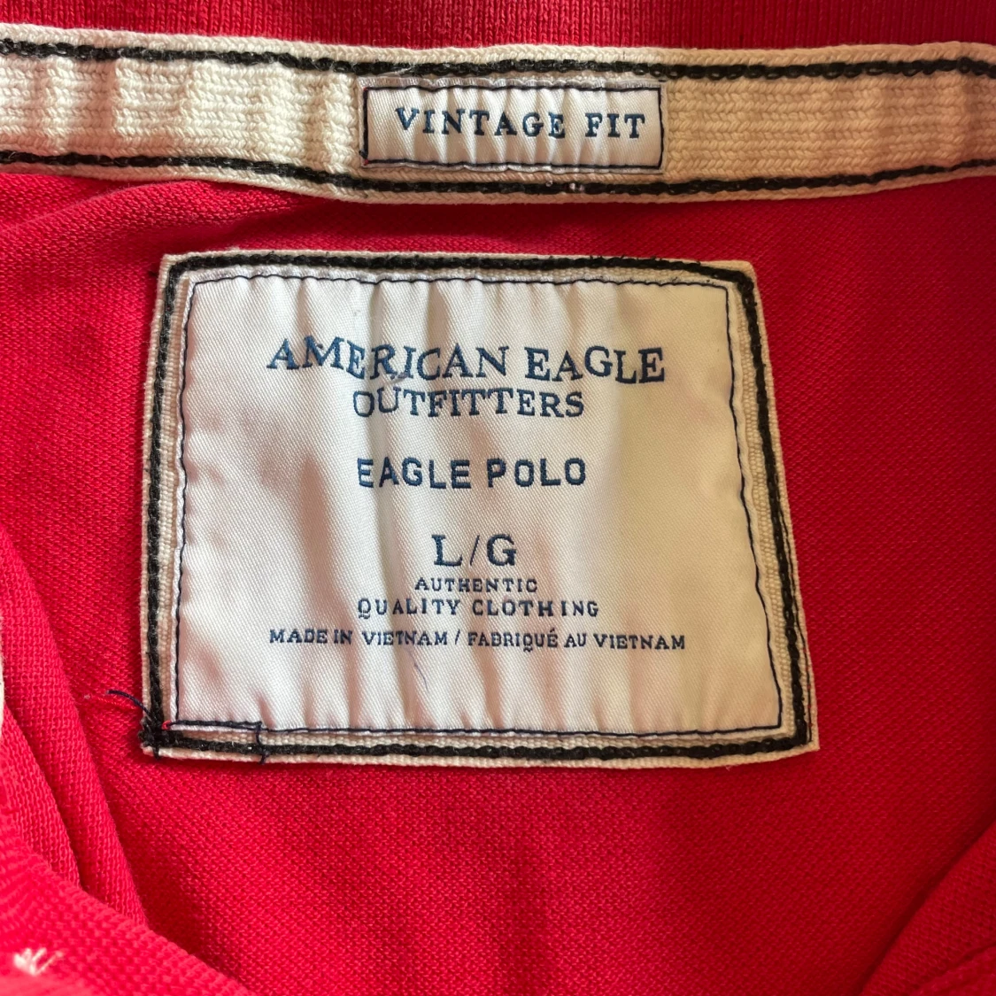 Vintage American eagle polo röd - 2