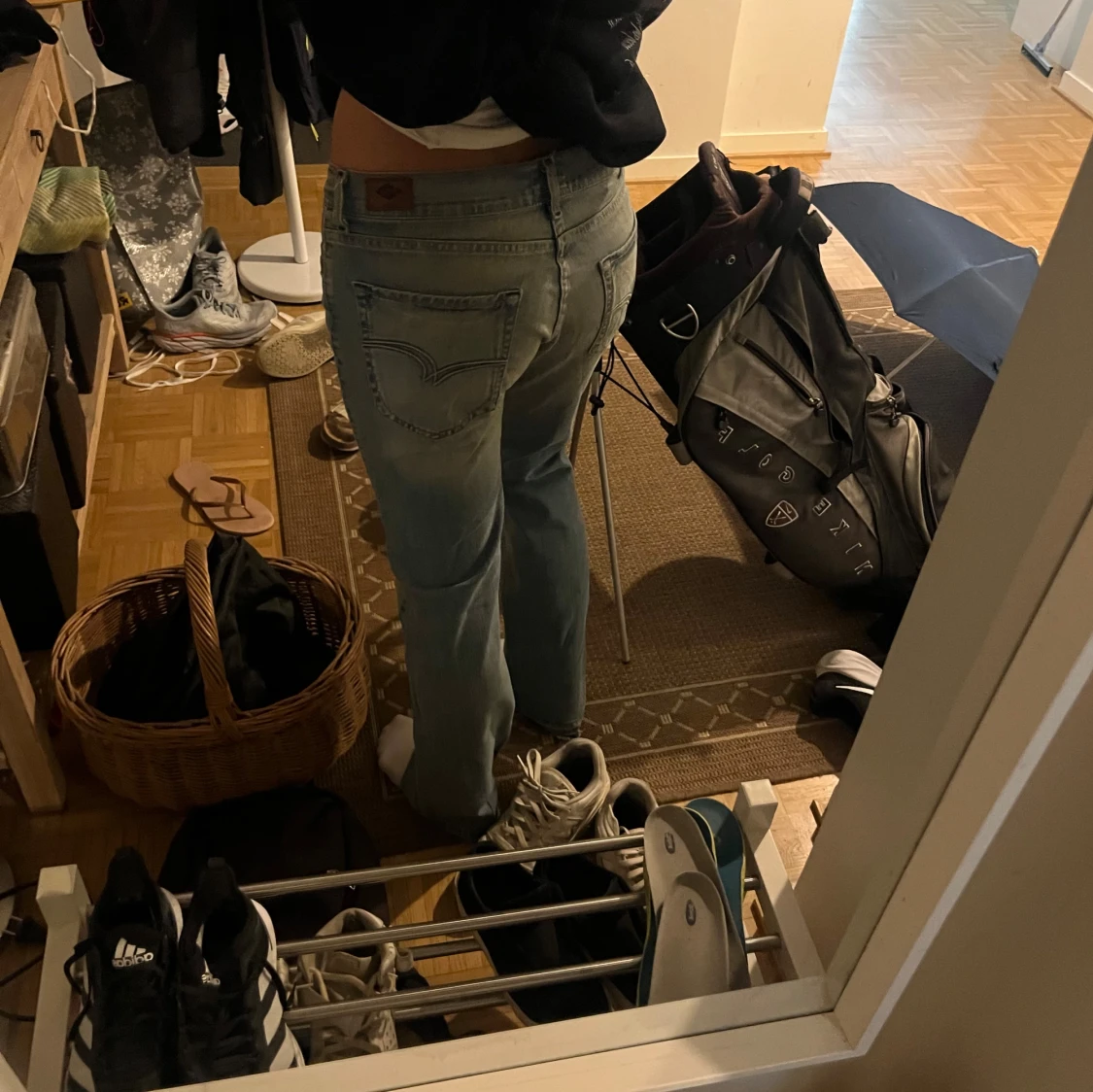 Ljusblåa lee cooper jeans low waist - 3