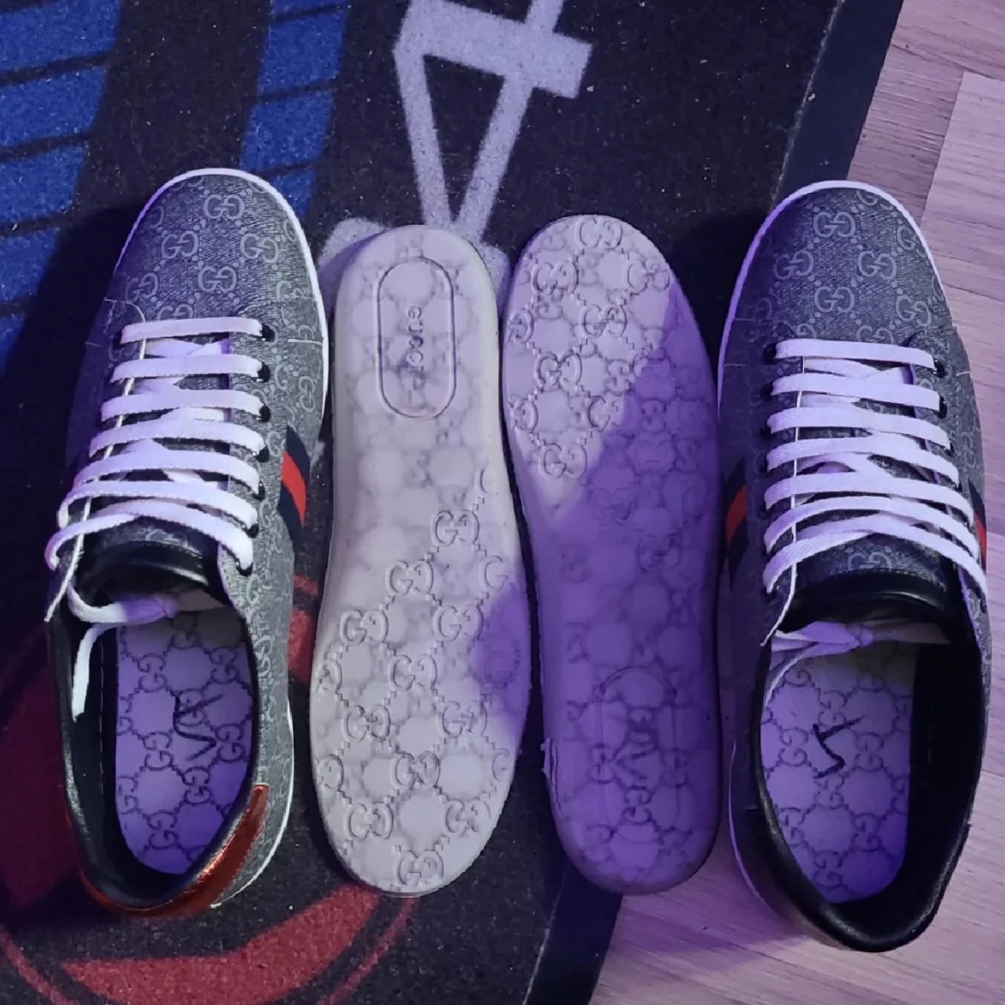 Gucci sneakers med GG-mönster - 1