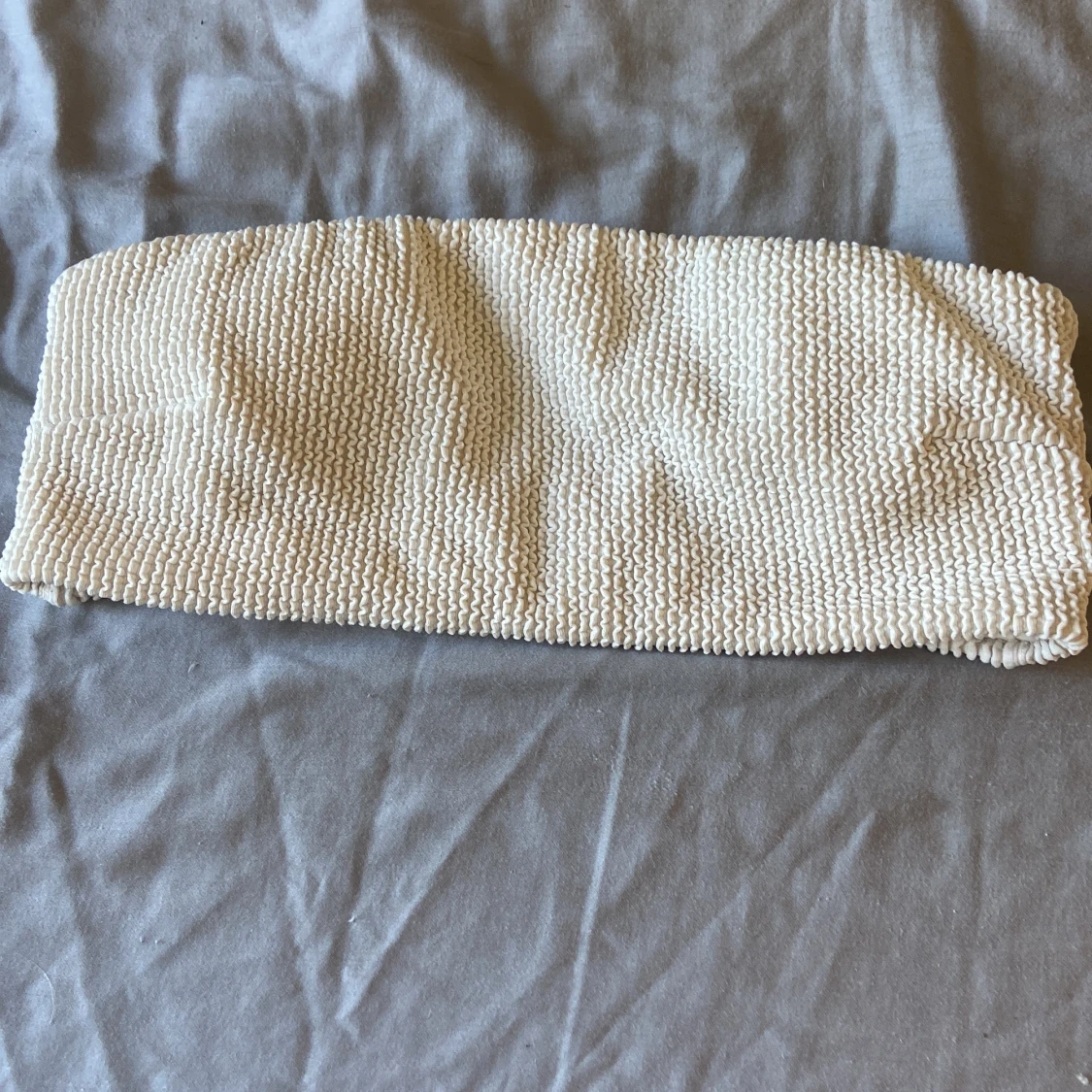 Beige /vit bikini topp