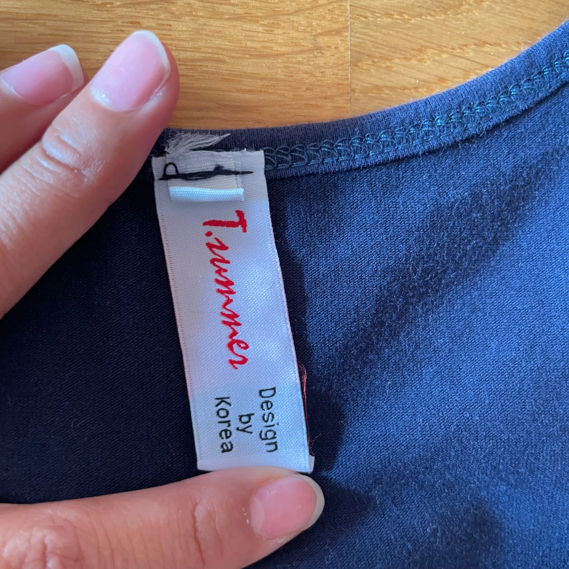 Mörkblå t-shirtklänning T.summer - 3