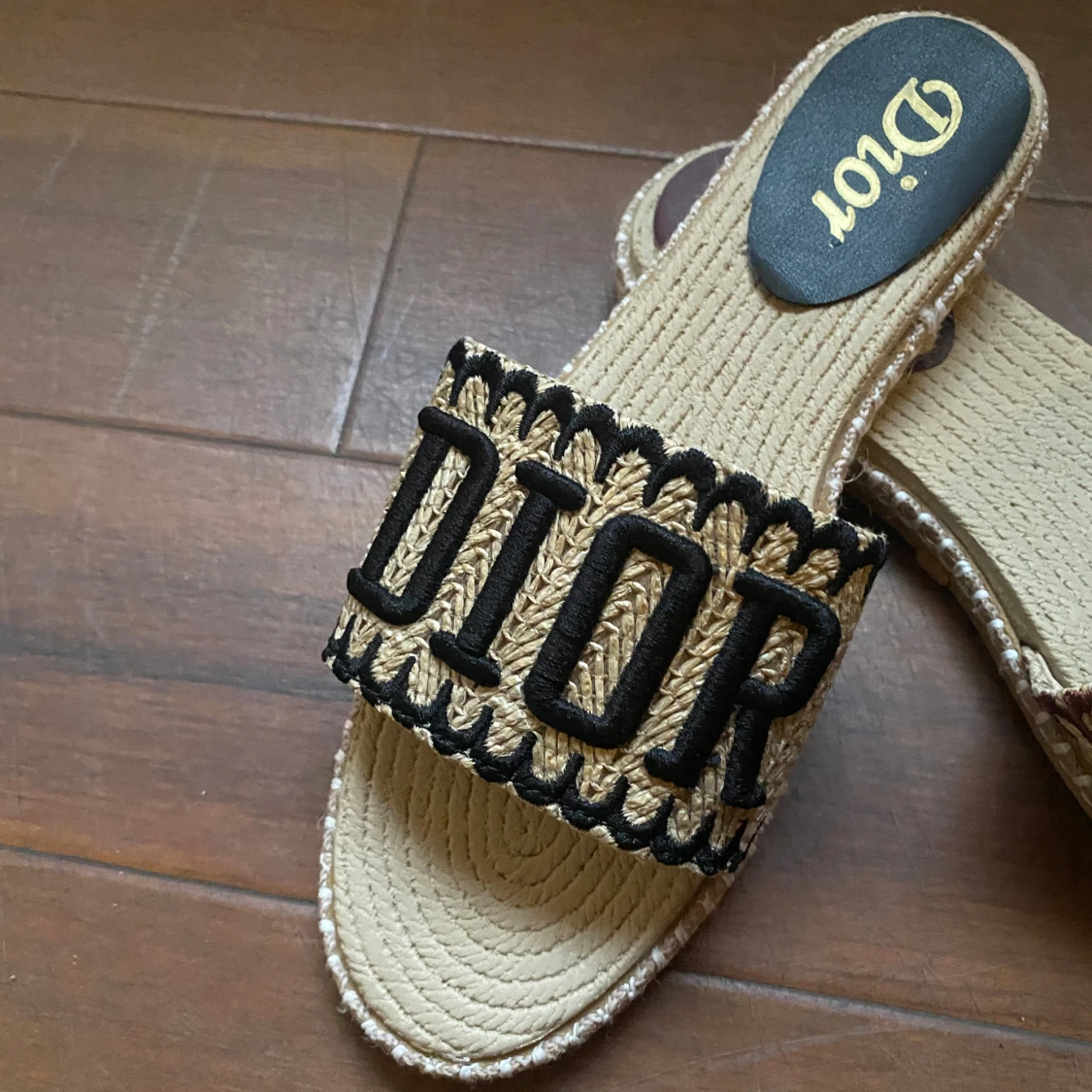 Danitii sandaler i flätad naturfiber - 2