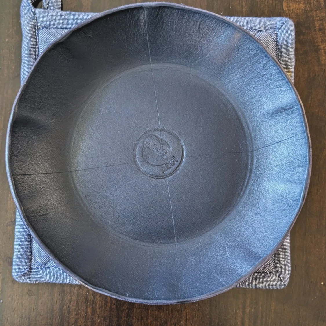 Skål i tjockt läder - 1