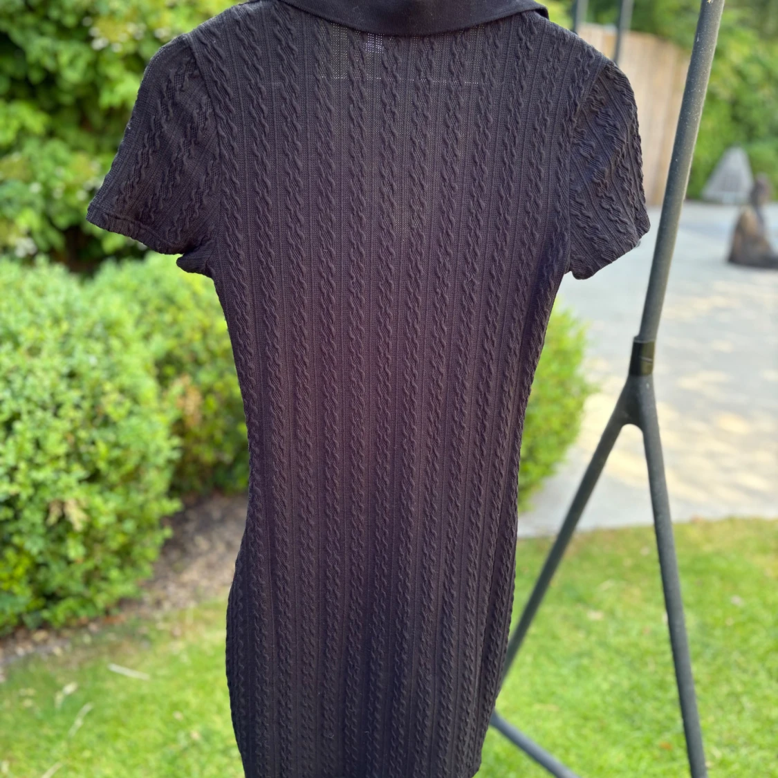 Svart stickad kortklänning H&M Divided - 1