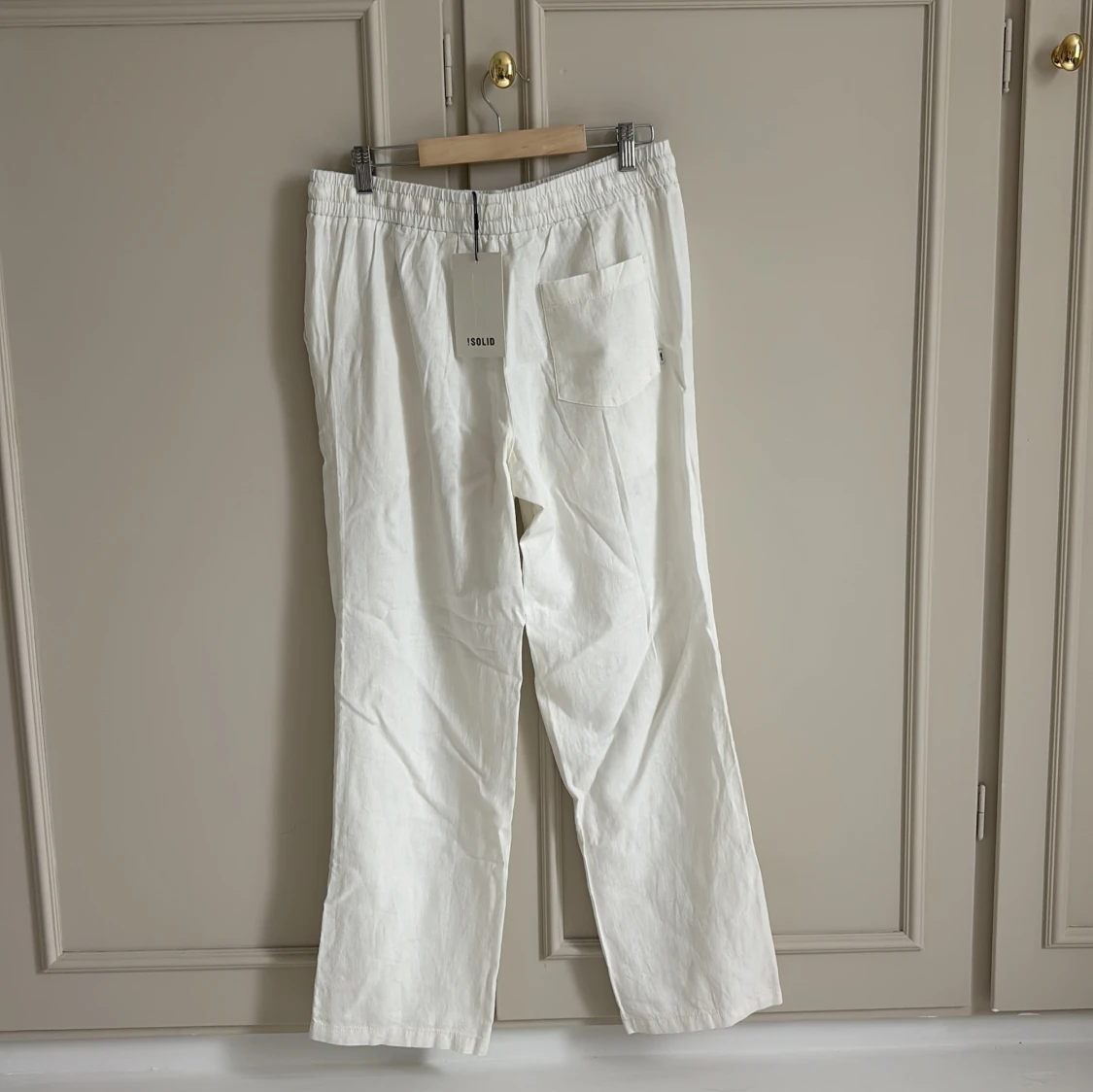 Vita linnebyxor från Solid - 1