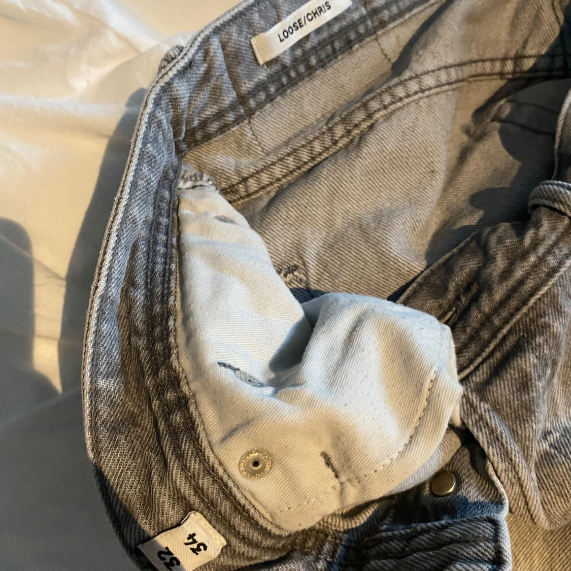 Grå loose fit jeans Loose Chris - 1