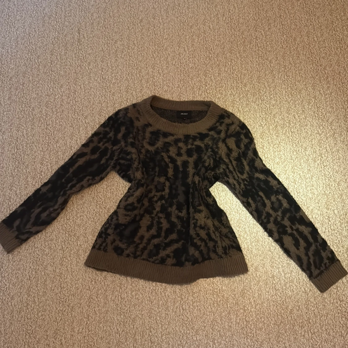 Leopardmönstrad stickad tröja Object - 3