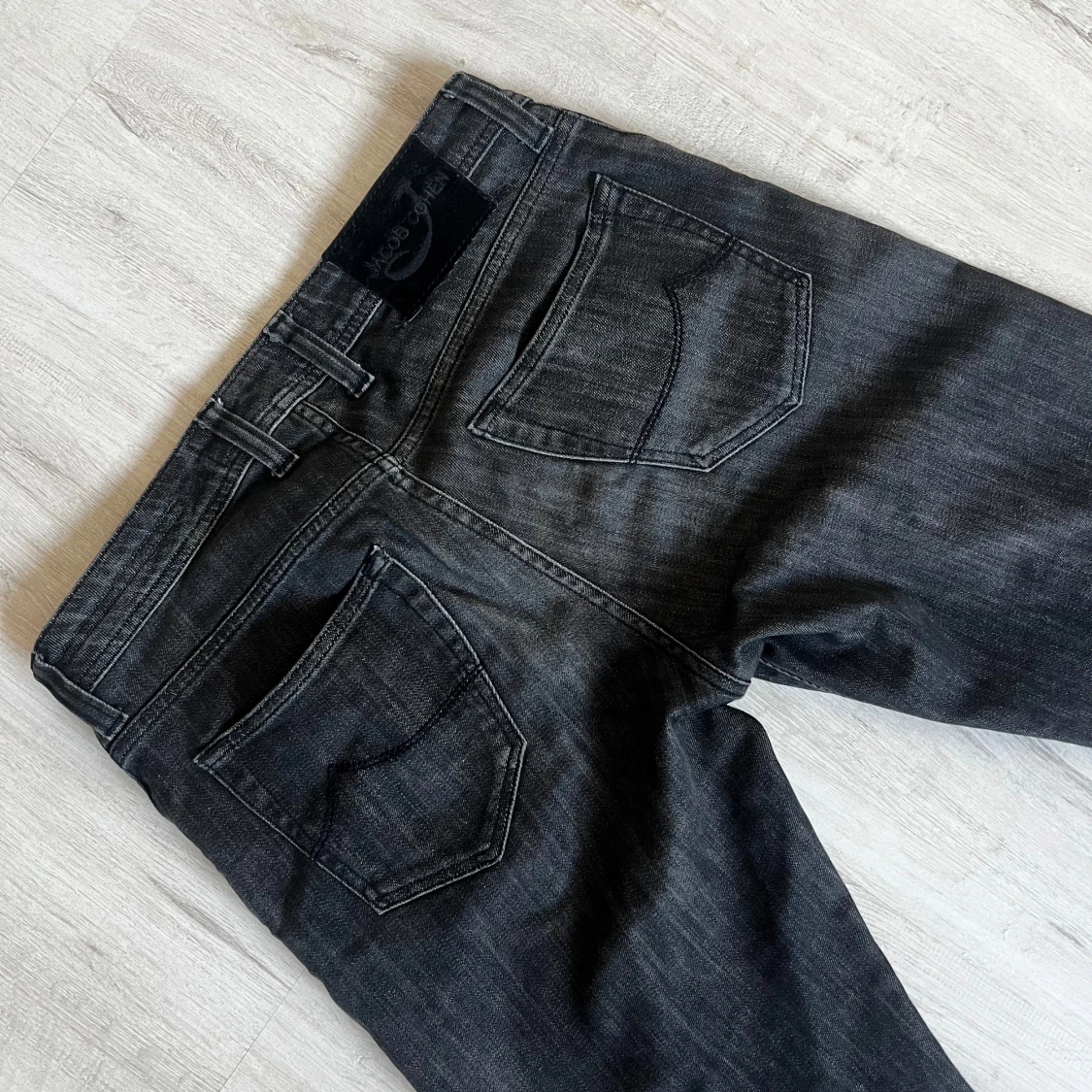 Jacob Cohen svarta straight jeans