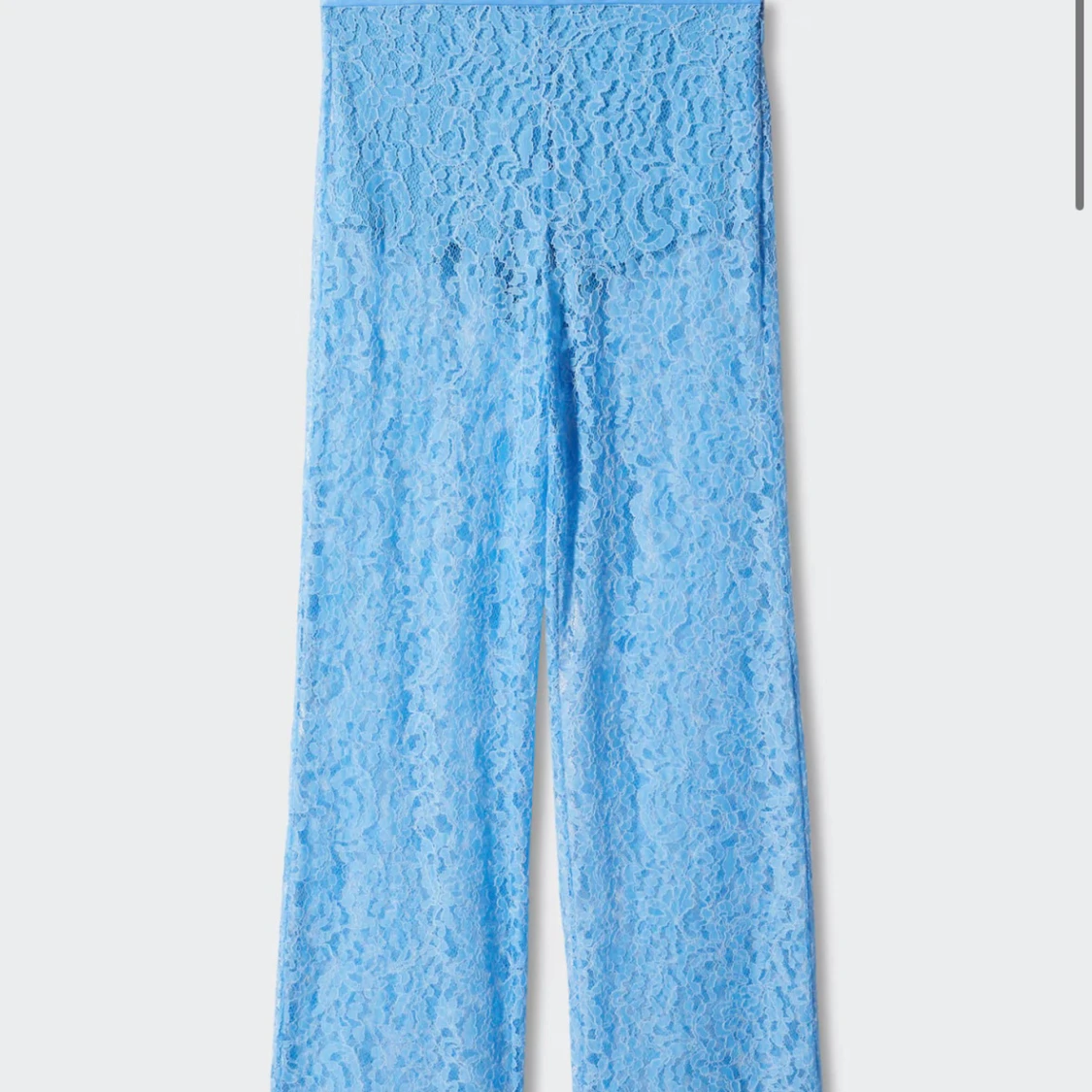 Blå spetsbyxor Mango - 4