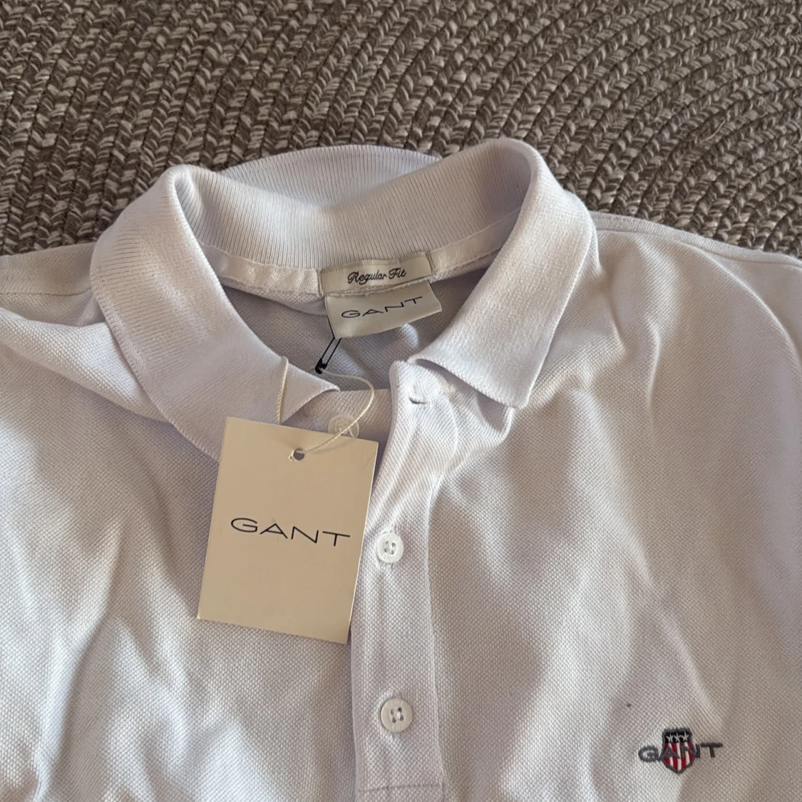 Vit pikétröja från GANT - 2