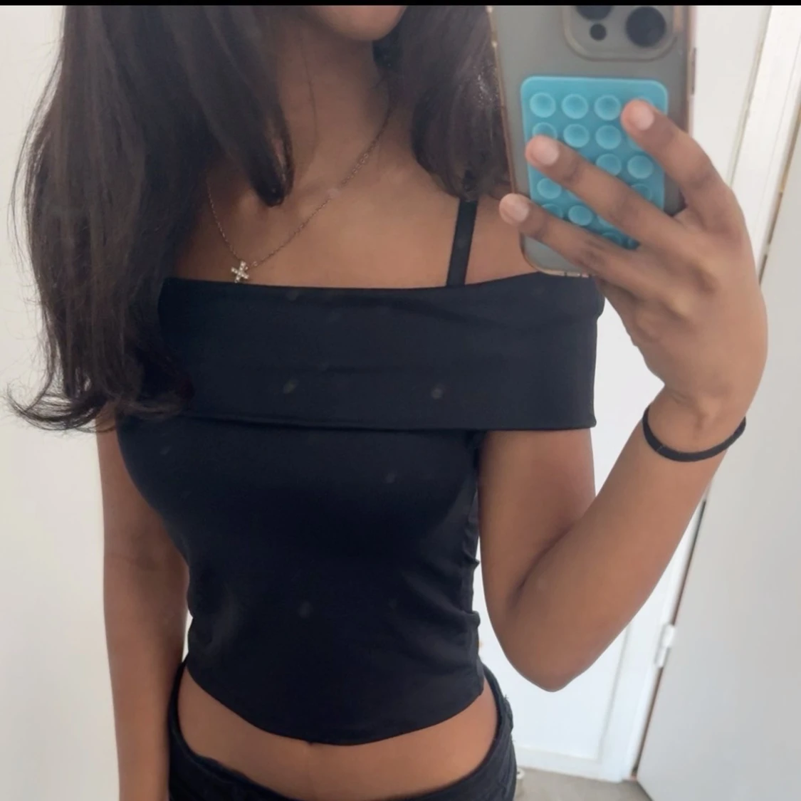 Svart offshoulder topp från Str Teen - 1