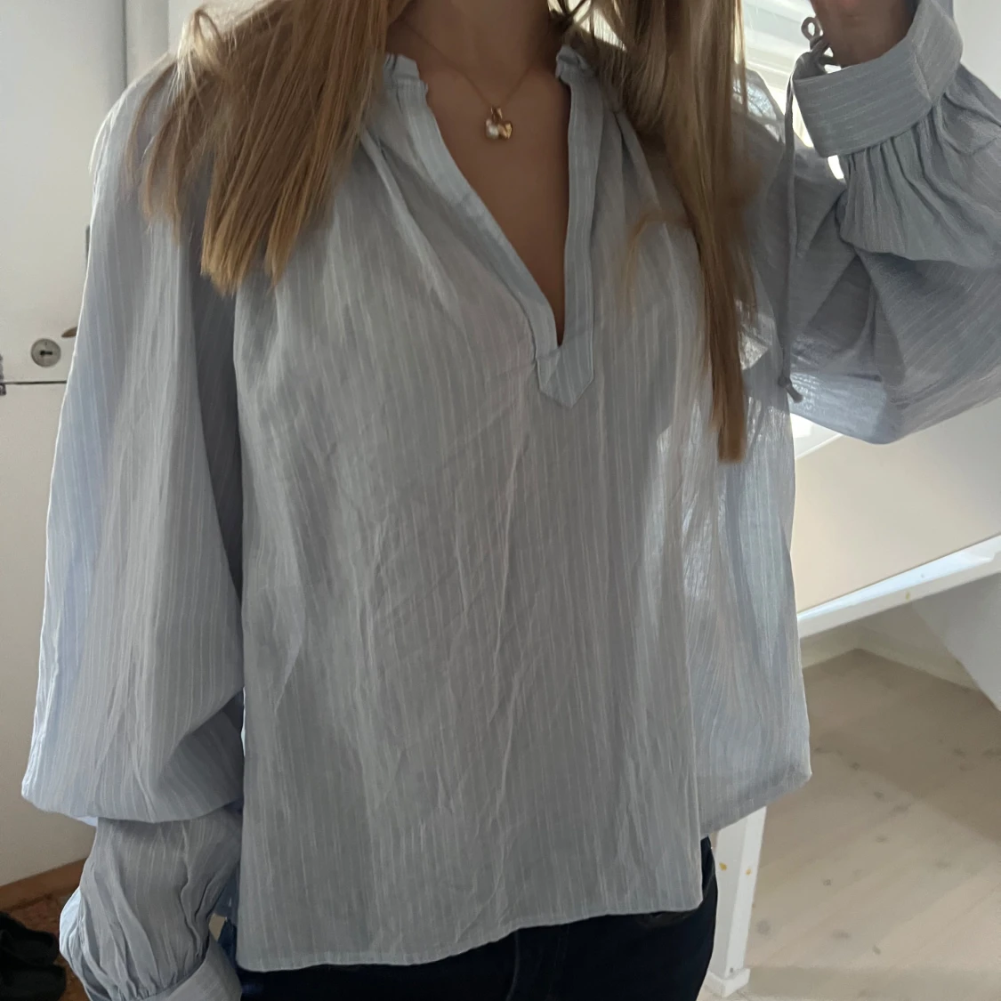 Ljusblå blus  - 2