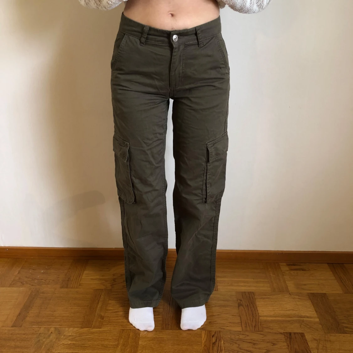 Gröna Cargo Jeans - 1