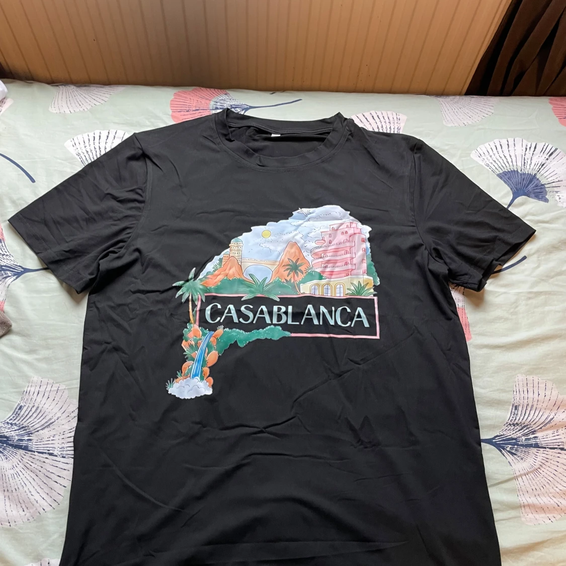 Svart Casablanca t-shirt med tryck