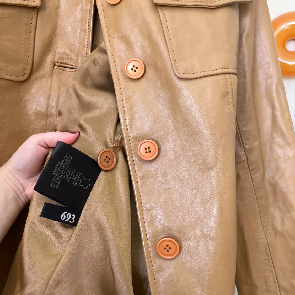 Vintage Skinnjacka  - 4