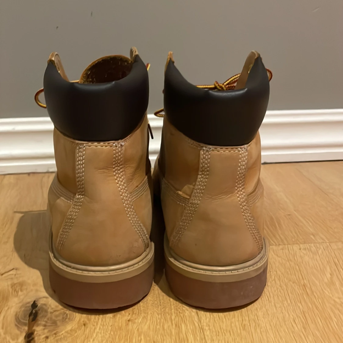 Timberland boots i beige skinn - 2