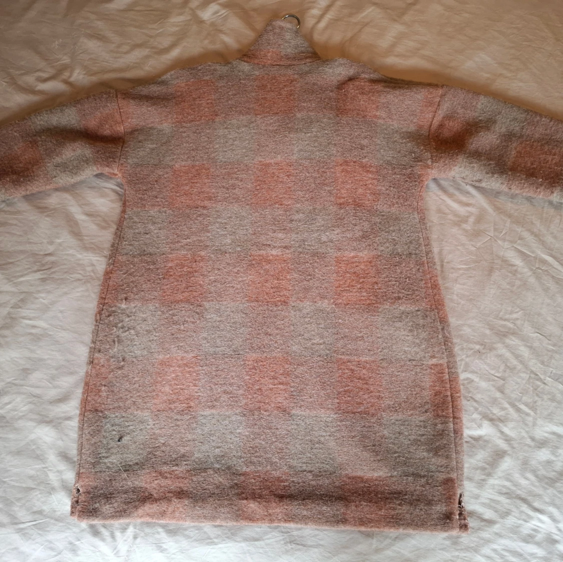 Rutig kappa från UNIQUE i ullmix stl M-L - 1