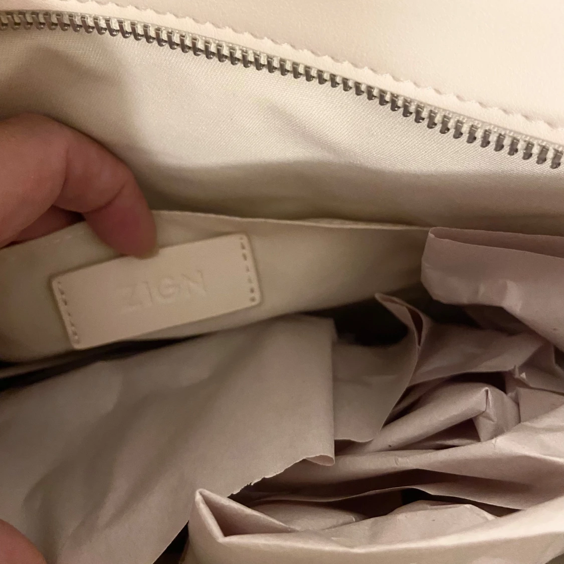 Beige shoppingväska från Zign - 4