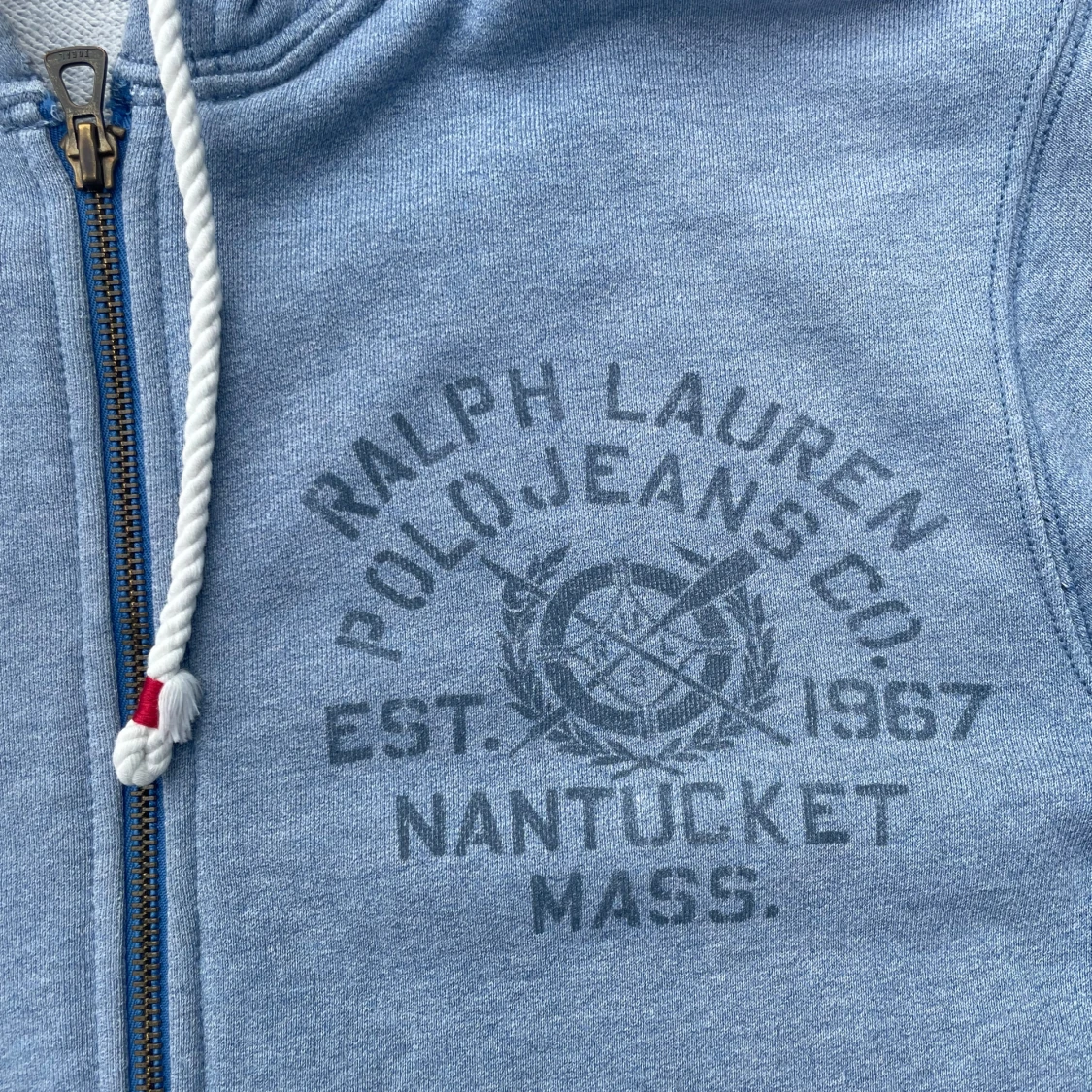 Blå hoodie från Polo Jeans Company - 4