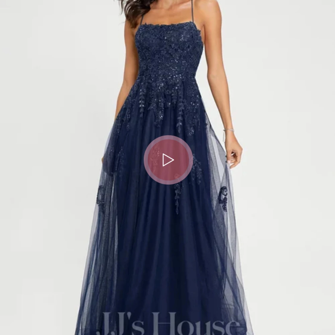 Mörkblå Balklänning  - 3