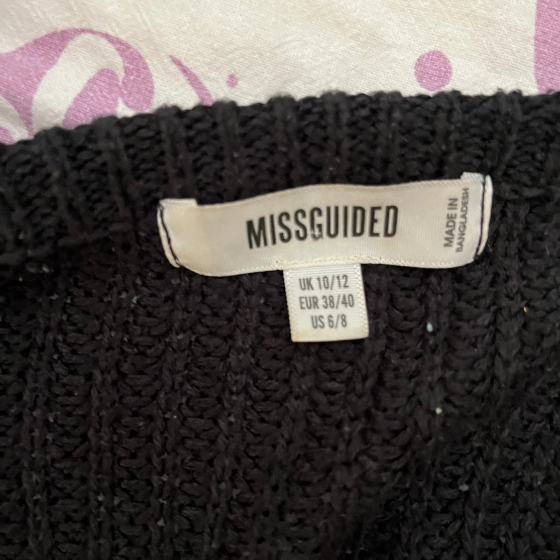 Svart stickad tröja från Missguided - 1
