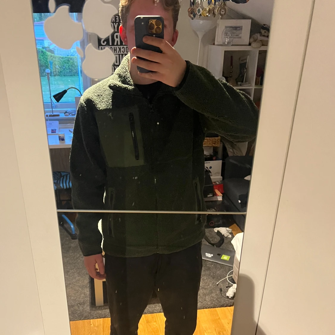 Grön fleecejacka från Lager 157 - 1