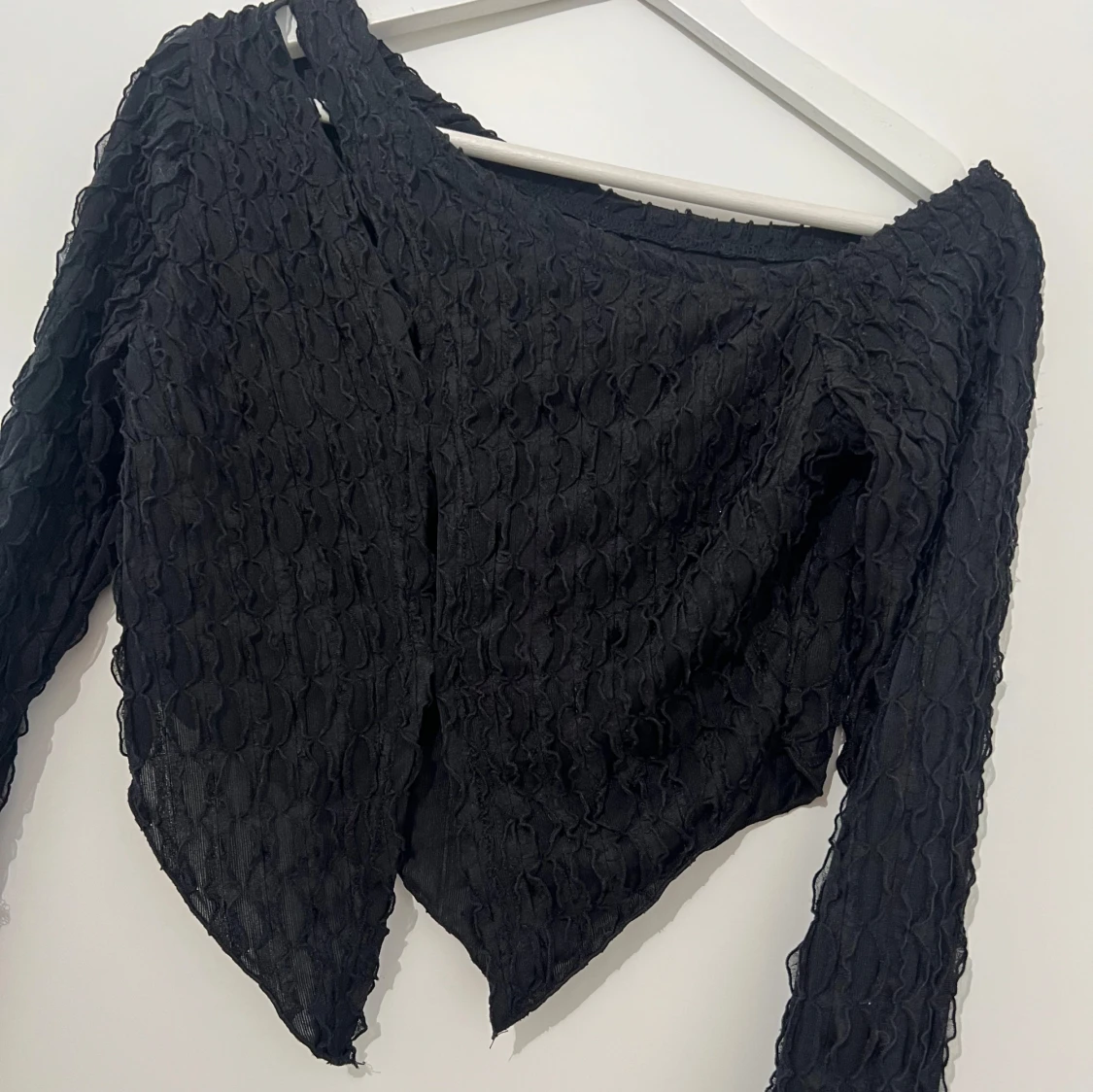 Svart långärmad topp - 3