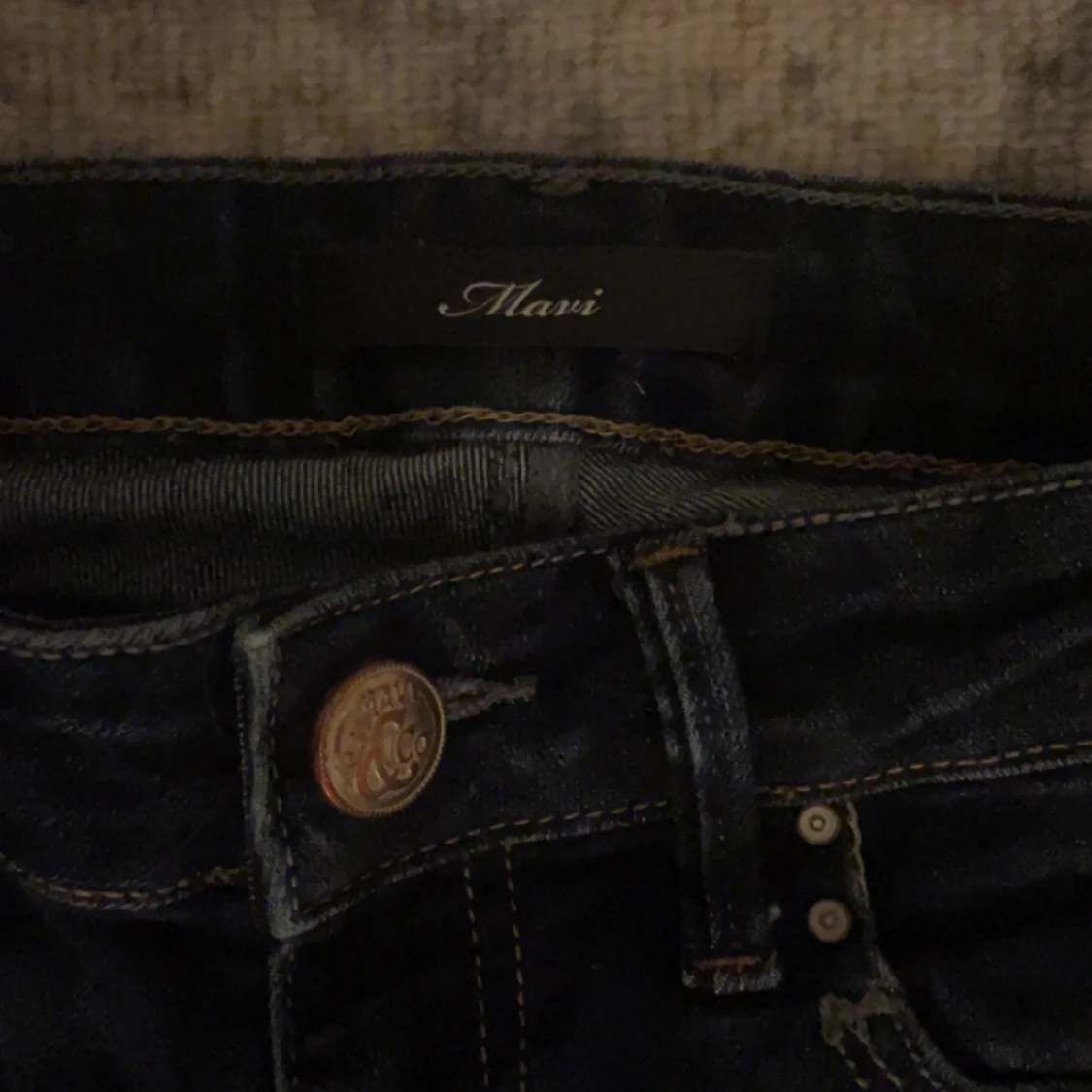 Mörkblåa bootcut jeans - 2