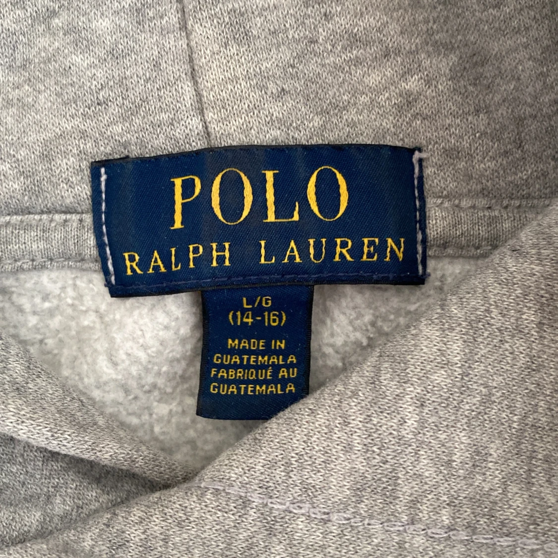 Grå hoodie med Polo Bear från Ralph Lauren - 1