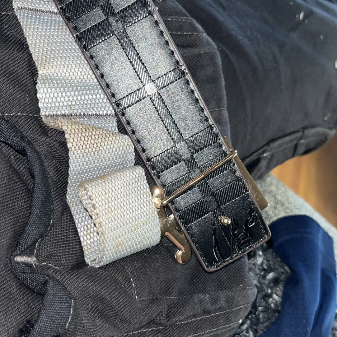 Burberry bälte med rutigt mönster - 1