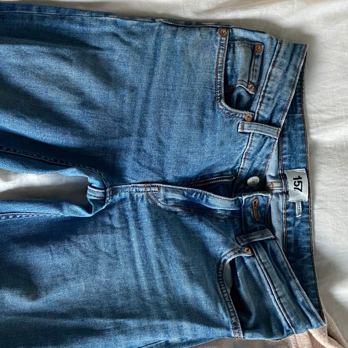 Blå jeans från 157 i storlek S