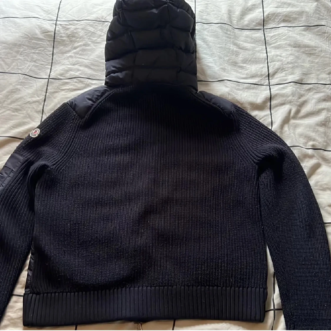 Mörkblå moncler cardigan  - 1