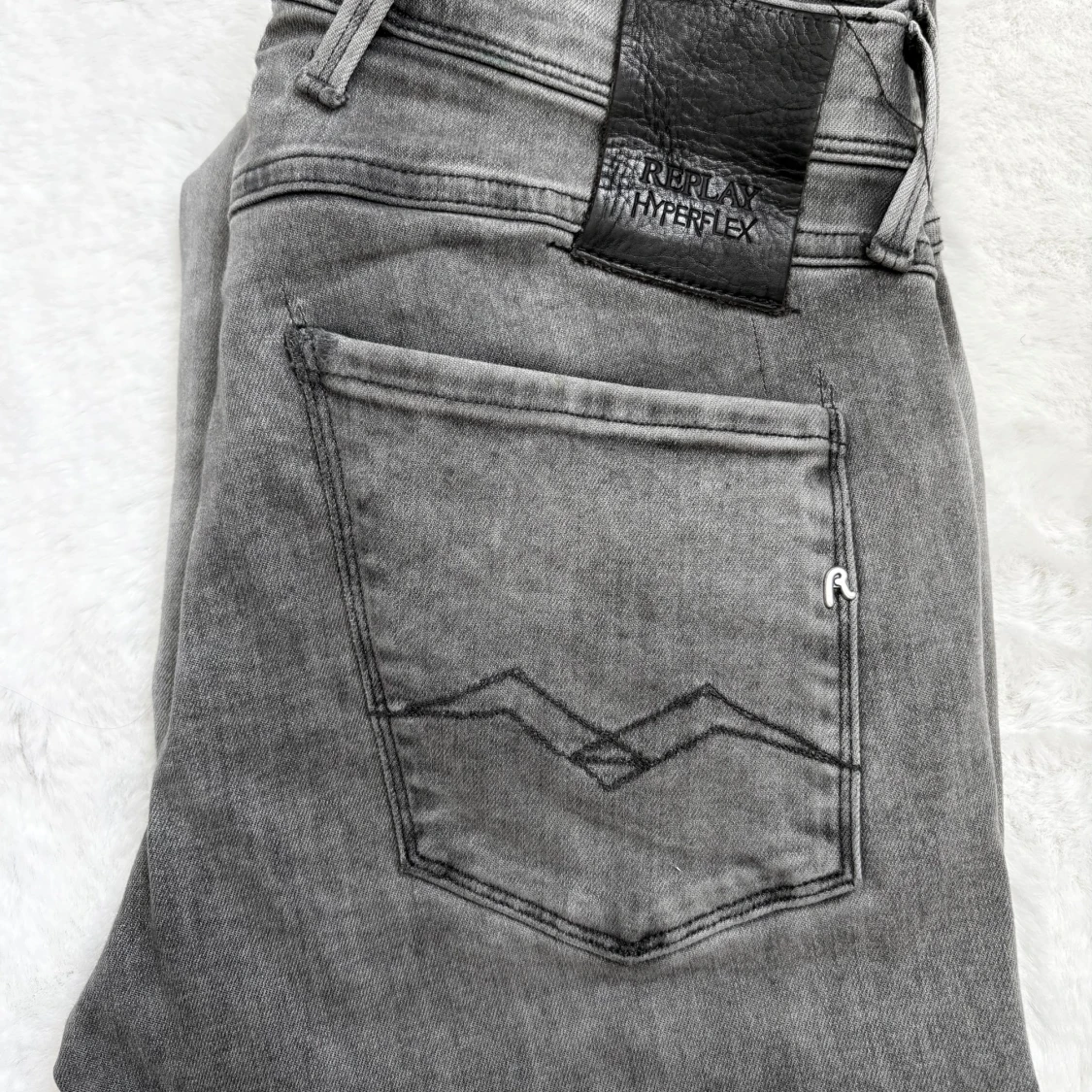 Replay Anbass Hyperflex grå jeans 29/32