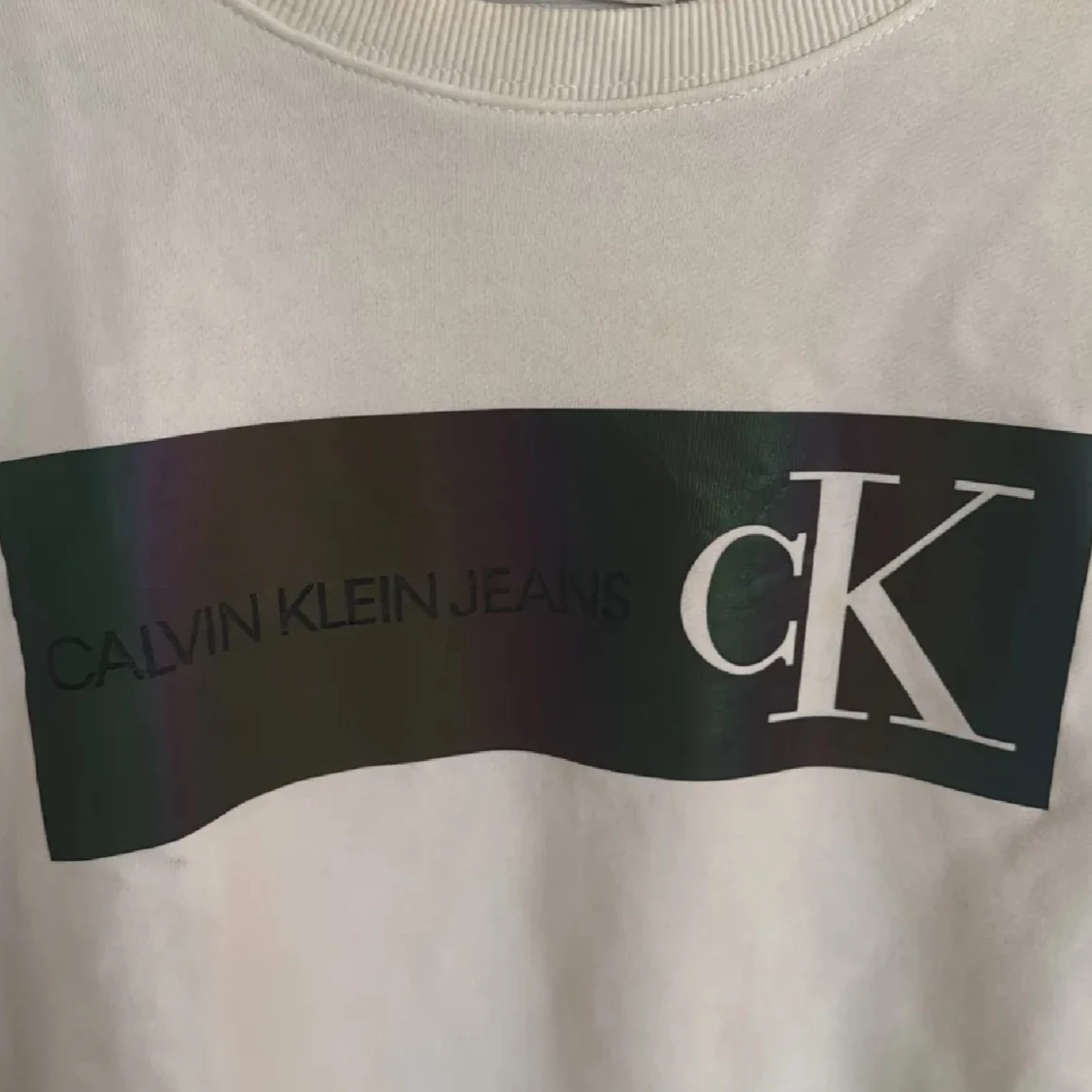 Vit Calvin Klein Jeans sweatshirt - 2