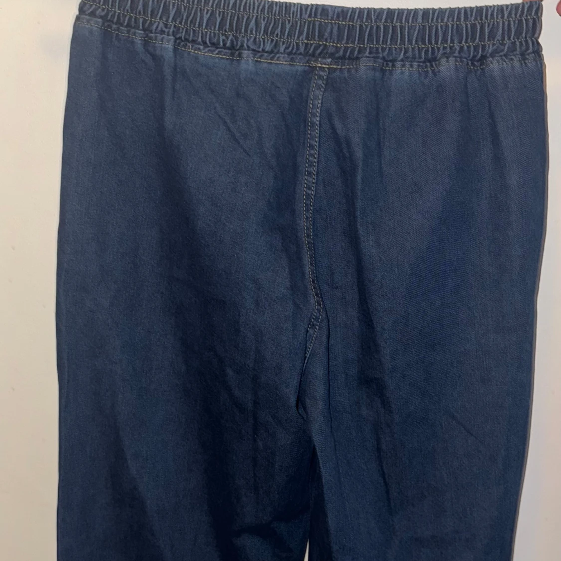 Blå wide jeansbyxor från Shein Curve