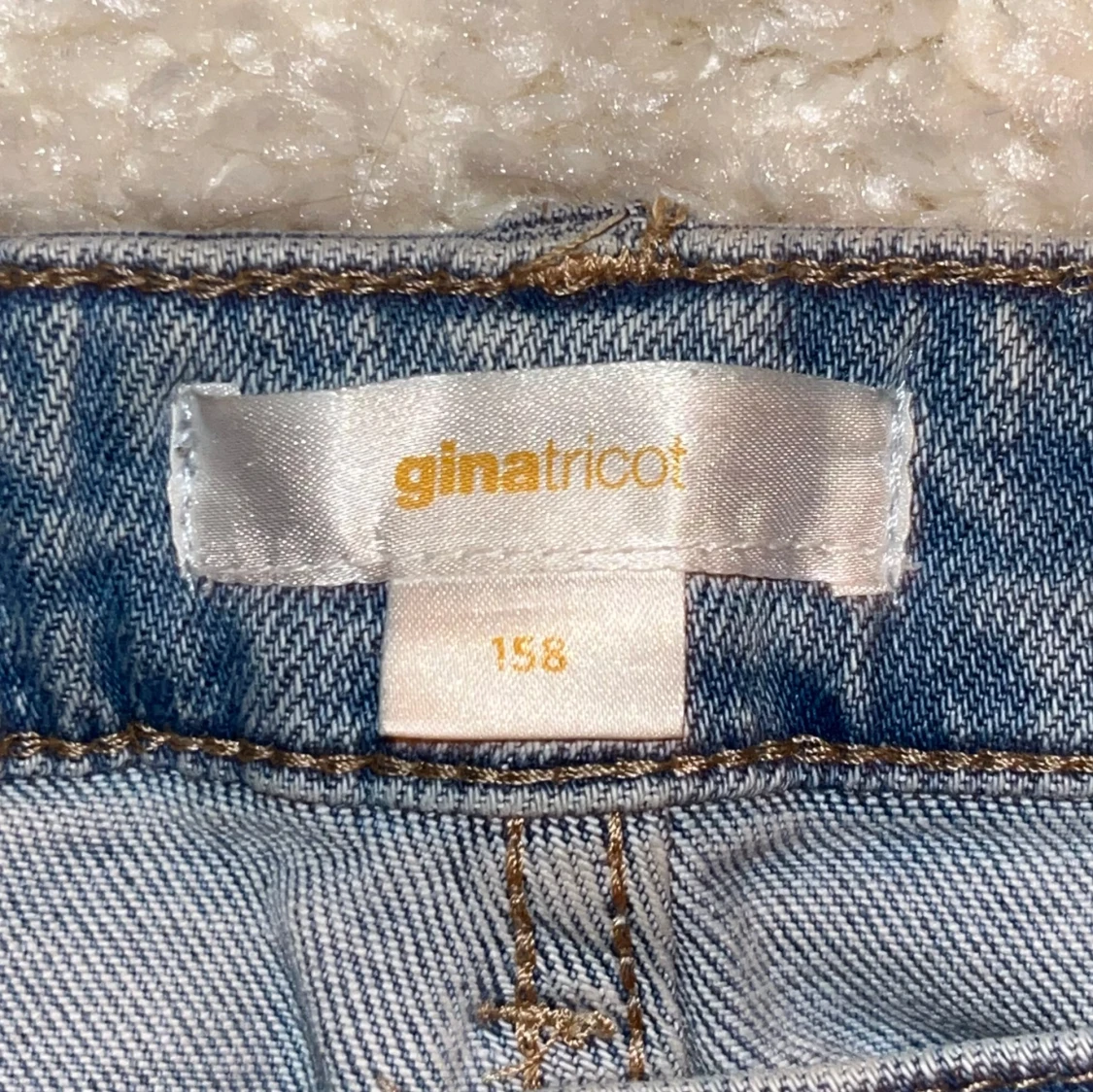 Ljusblå bootcut jeans med låg midja - 4