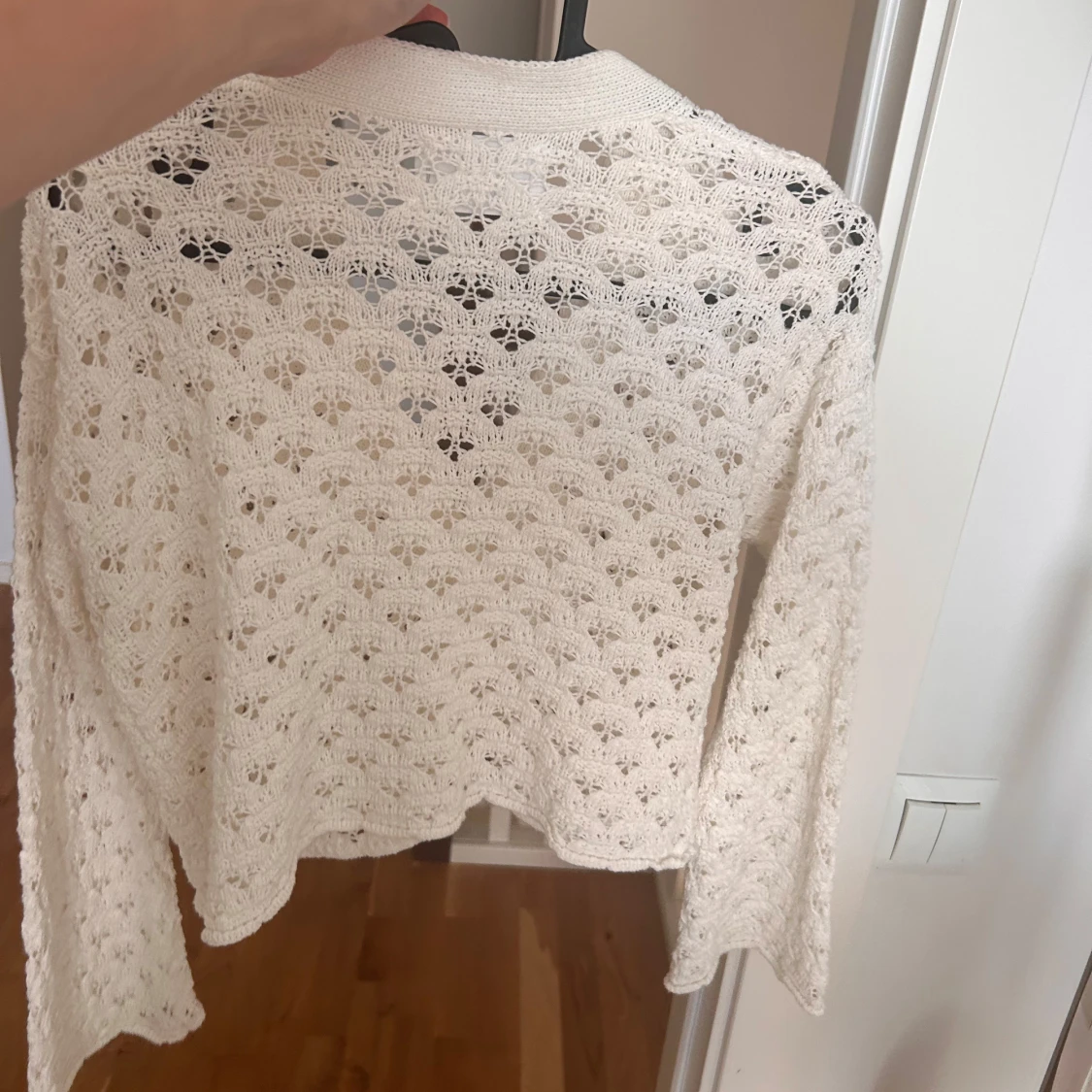 Vit stickad kofta från Zara - 2