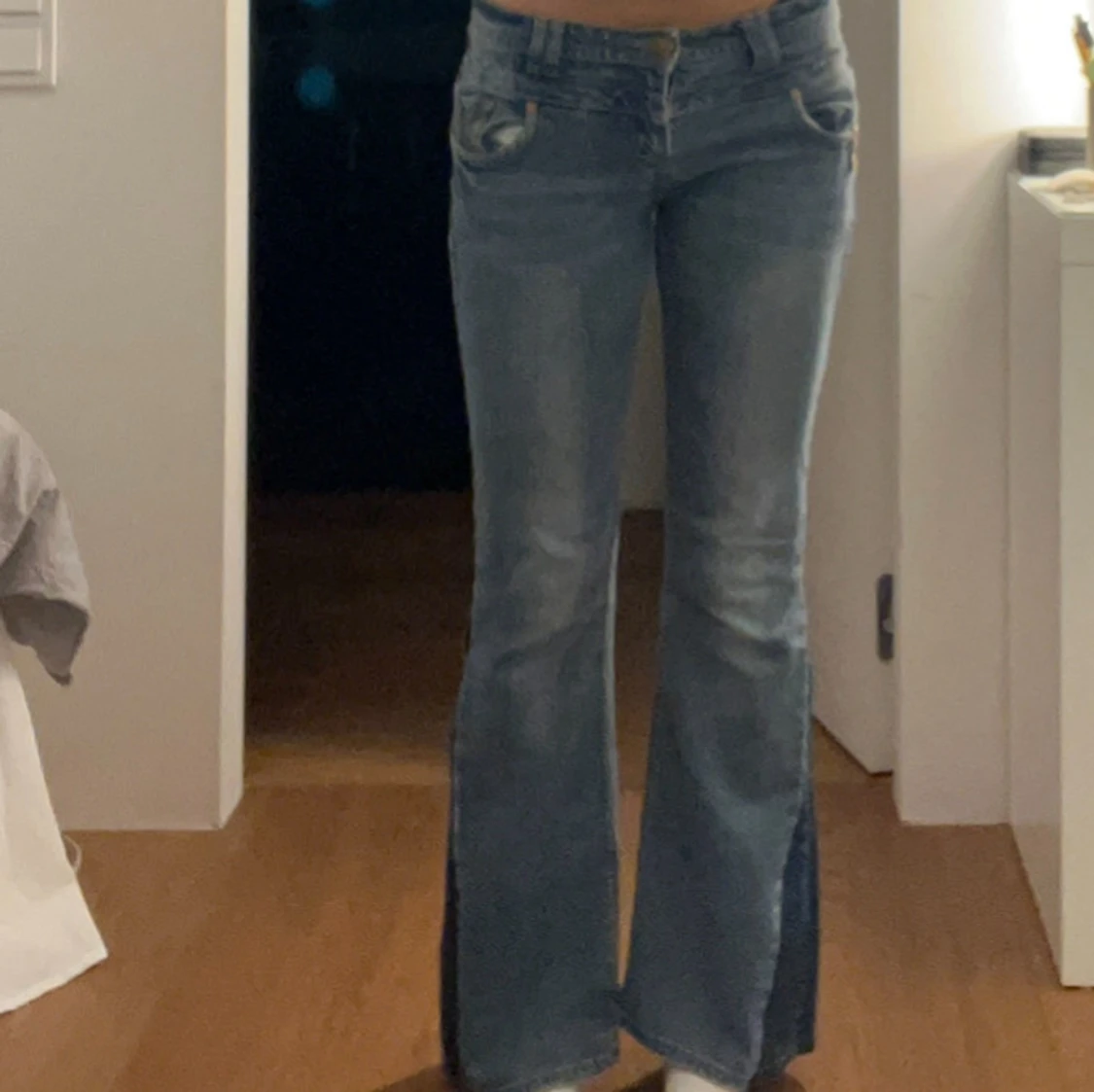 Lågmidjade bootcut jeans  - 1