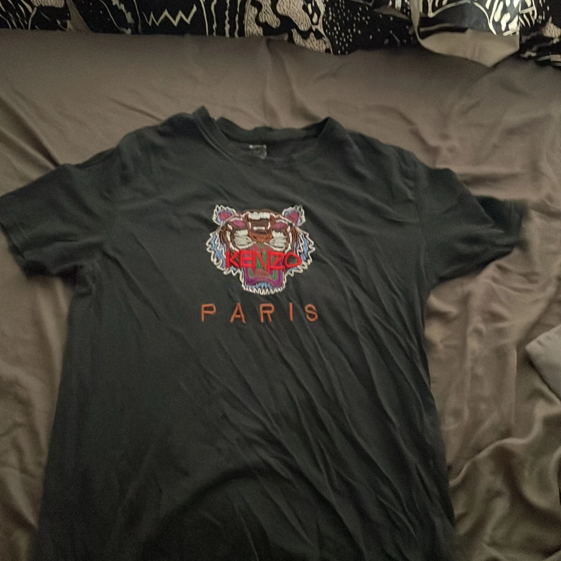 Svart Kenzo t-shirt med tigertryck