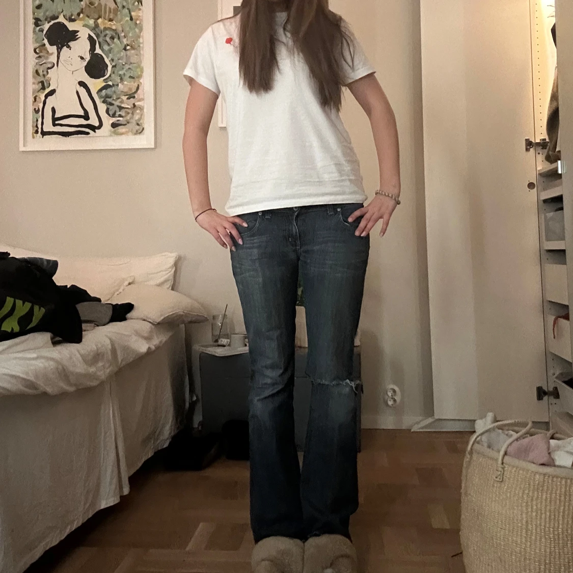 Low waist bootcut jeans - 3