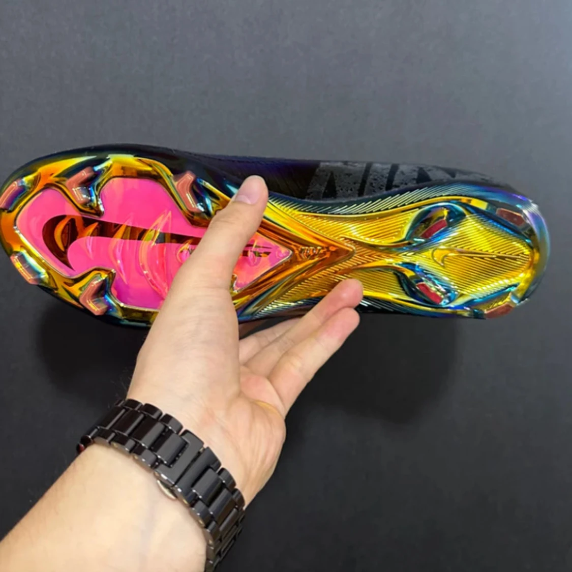 Nike Mercurial fotbollsskor i metallic - 4