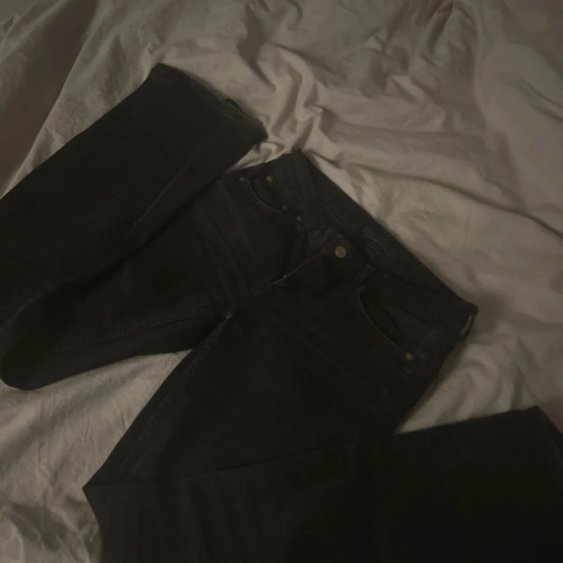 Svarta jeans lowwaist bootcut - 2