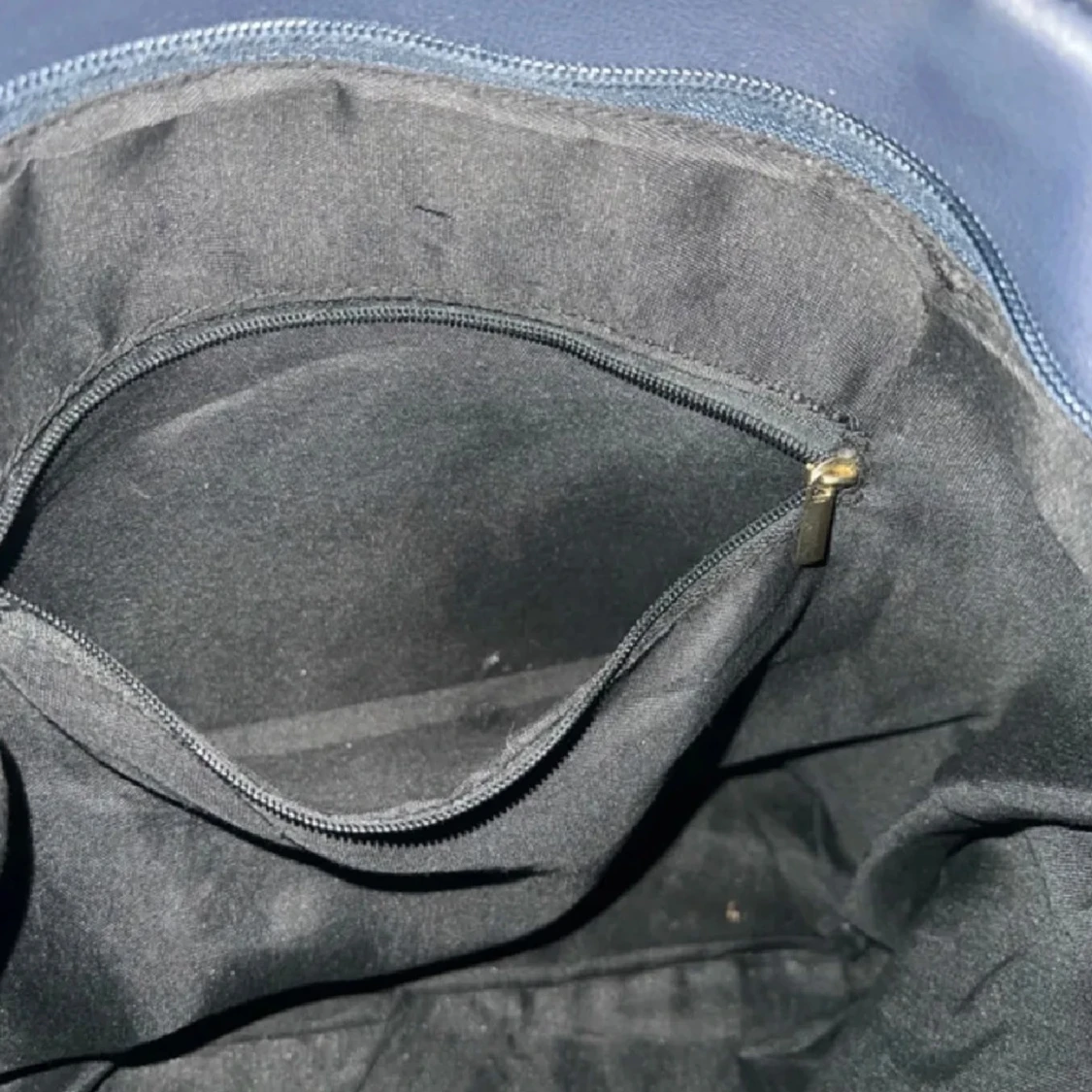 Blå och beige axelväska - 3