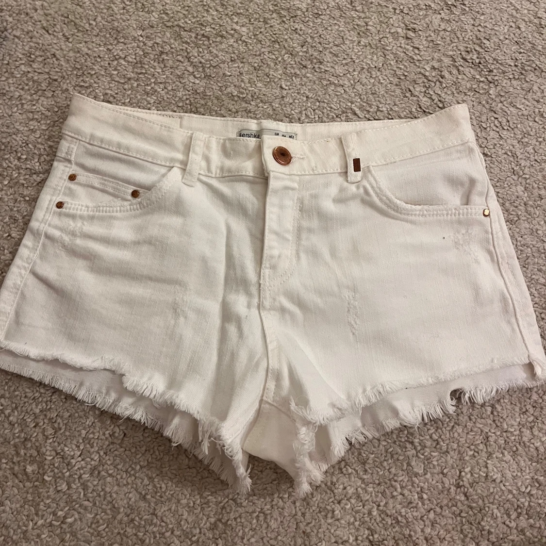 Lågmidjade jeans shorts