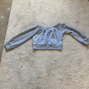 Grå croppad tröja - Säljer en stilren grå croppad tröja med långa ärmar. 
