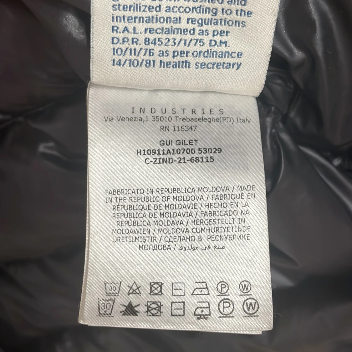 Svart dunväst från Moncler - 2