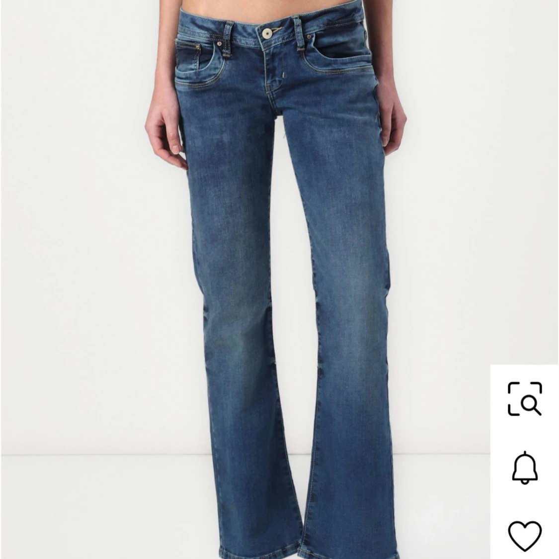 LTB bootcut jeans blå låg midja