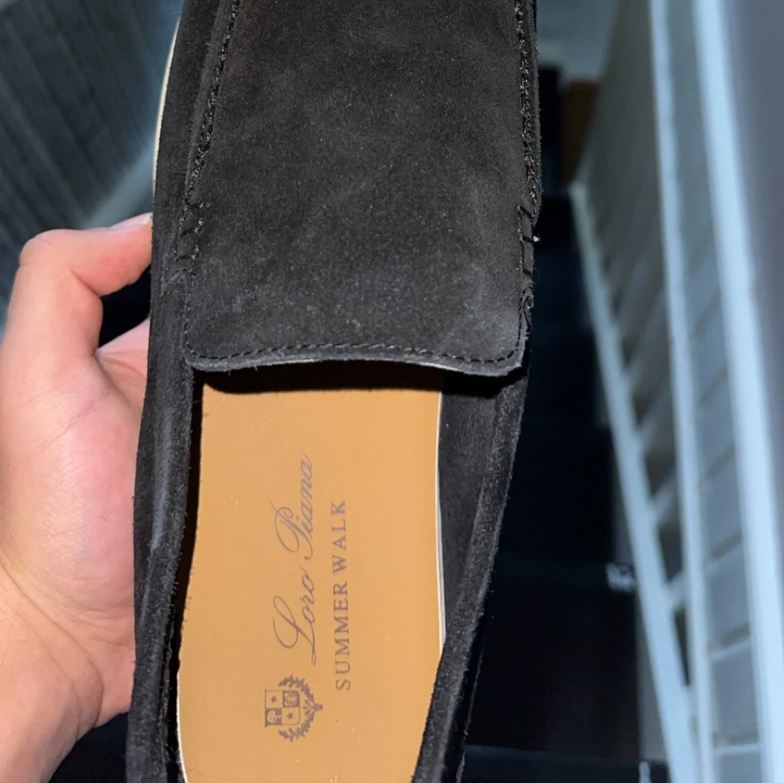 Svarta loafers från Loro Piana - 4