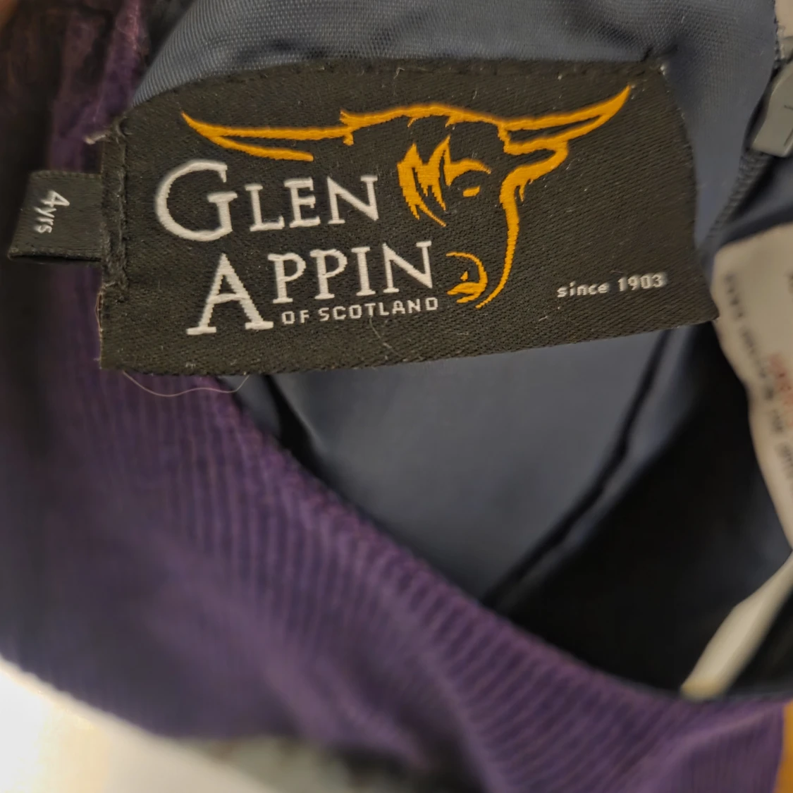 Lila och grårutig klänning från Glen Appin - 4